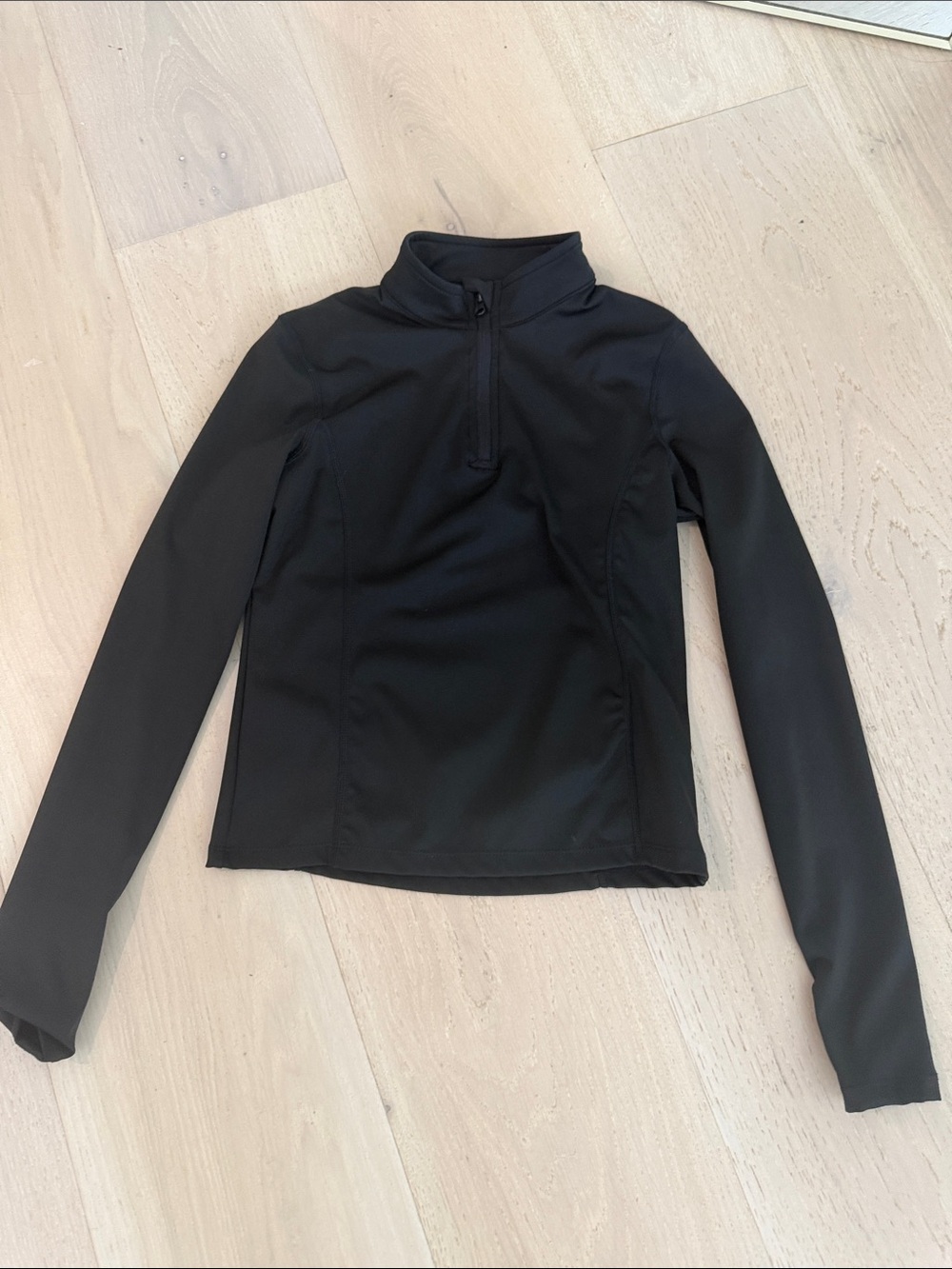 Black Women's Quarter-Zip Performance Top